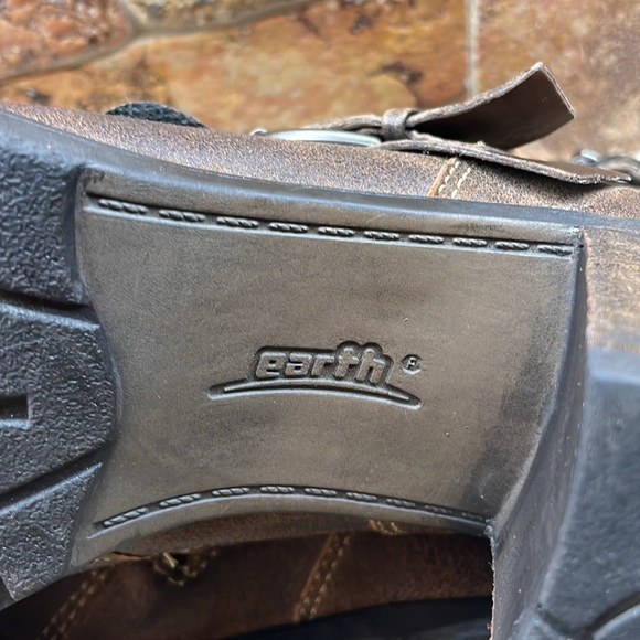 Earth Women’s Boots Shoes Montana Sandstone Zipper Heels Leather Brown Size 9 B - Picture 13 of 16